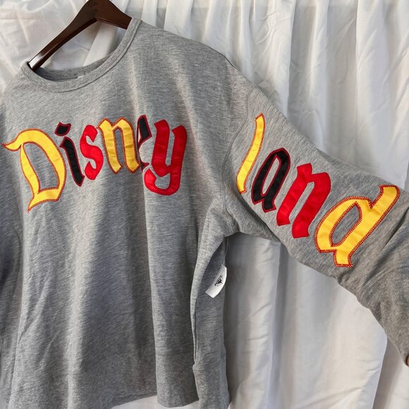 Disneyland Mickey Mouse Pullover Cropped Spirit Jersey for Women Gray Size 3X - Picture 5 of 12